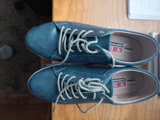 Zapatos planos azules