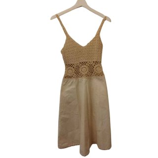 Vestido con Torso de Crochet Talla S