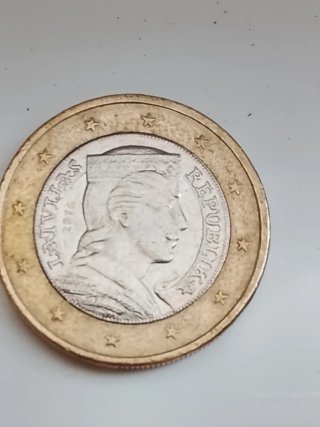 Moneda 1 Euro Latvia 2016