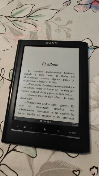 Lector Ebook Sony Negro con Lápiz