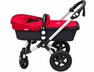 Saco y capota Bugaboo Cameleon rojo