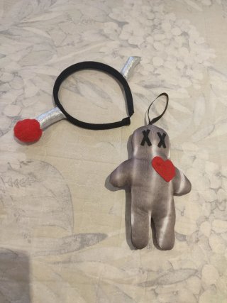 Disfraz Muñeca Vudú, da poca talla, sería una S