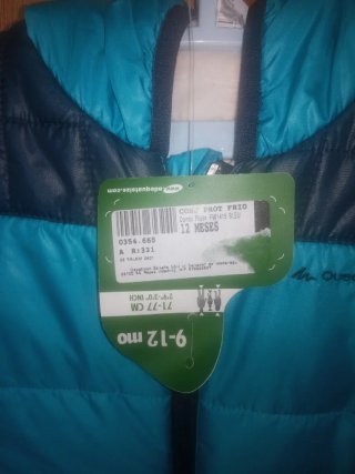 Mono de Nieve Quechua Azul (9-12 meses)