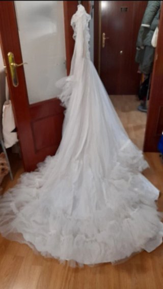 Vestido de Novia Blanco con Encaje