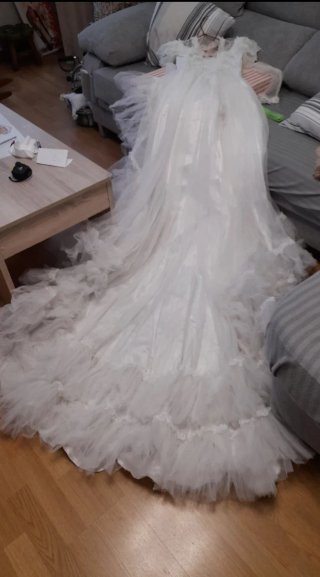 Vestido de Novia Blanco con Encaje