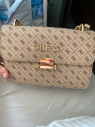 Bolso Guess Beige Monogram