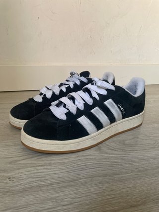 Zapatillas Adidas Campus Negras y Blancas
