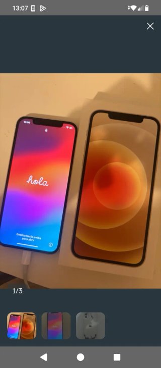 Phone 12 blanco 128GB perfecto estado con cargador