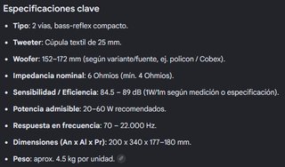 Altavoces de estantería NAD 8225