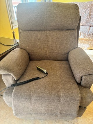 Sillón relax eléctrico gris