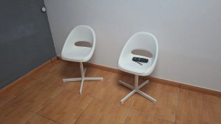 Set de 2 Sillas Blancas