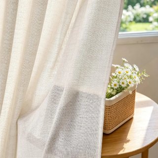 Cortinas Efecto Lino grueso 260x140 riel cinta