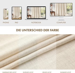 Cortinas Efecto Lino grueso 260x140 riel cinta