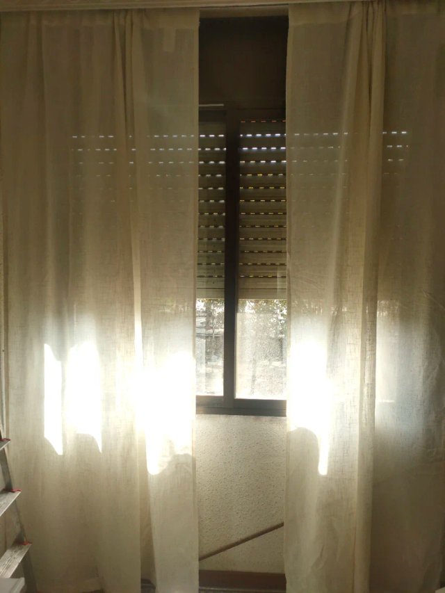 Cortinas Efecto Lino grueso 260x140 riel cinta