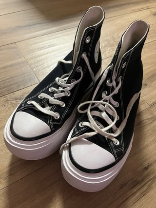 Zapatillas Converse Plataforma Negras verdaderas