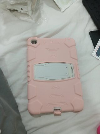 Funda para tablet rosa con soporte