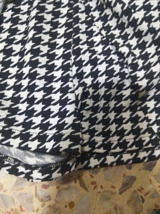 Falda estampada pata de gallo ,falda pantalón