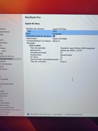 MacBook Pro 16 M2 Max 96GB 8TB