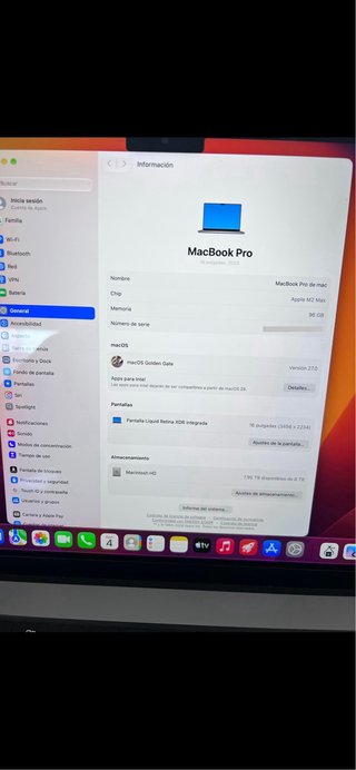 MacBook Pro 16 M2 Max 96GB 8TB