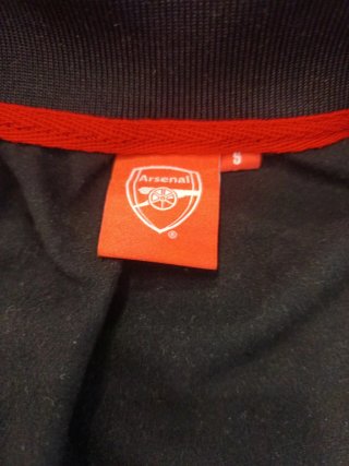 Sudadera Arsenal Talla S Negra y Roja
