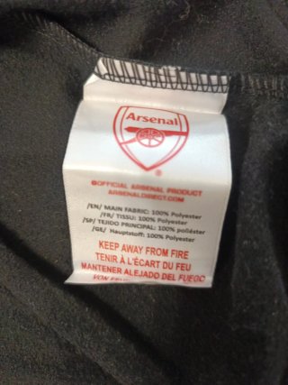 Sudadera Arsenal Talla S Negra y Roja