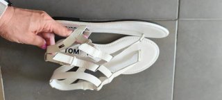 Sandalias Tommy Hilfiger Blancas de piel.