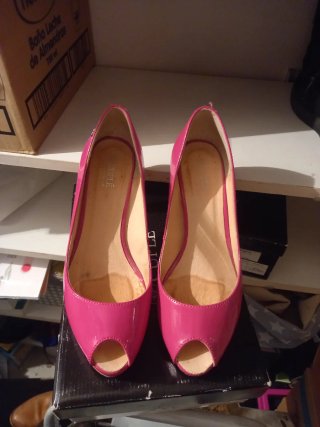 Zapatos Peep Toe Cuplé Rosa