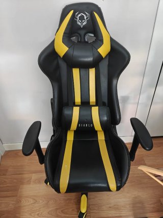 Silla Gaming Diablo Negra y Amarilla