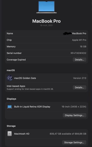 MacBook Pro M1 Plata