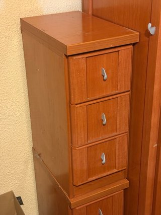 Mesilla de noche de madera x2