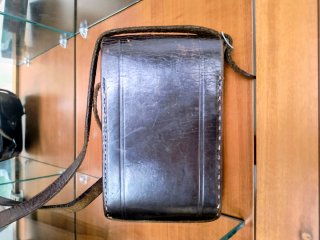 Funda Antigua de Cuero para cámara de fuelle