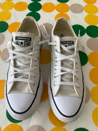Converse Plataforma Blancas Talla 36.5