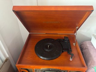 Tocadiscos Lauson Marrón y Negro