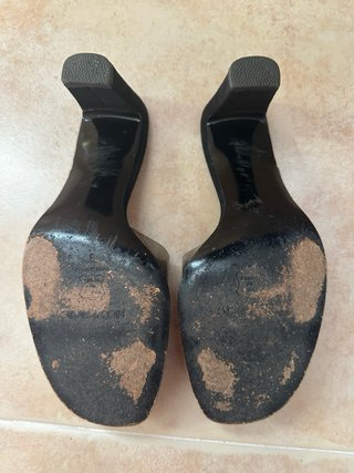 Sandalias Paco Herrero tacón negras talla 39