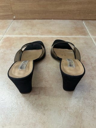 Sandalias Paco Herrero tacón negras talla 39