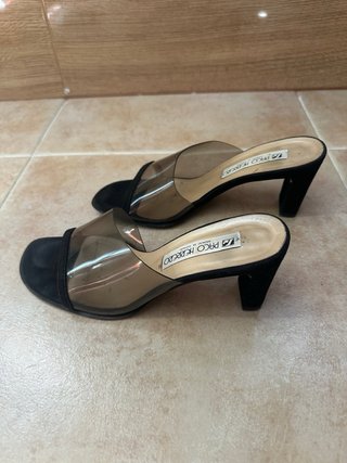 Sandalias Paco Herrero tacón negras talla 39