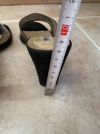 Sandalias Paco Herrero tacón negras talla 39