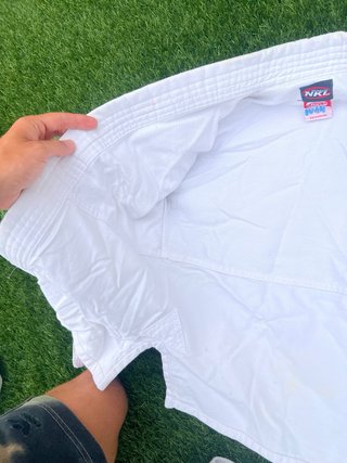 Judogi NKL Blanco 110cm con Cinturón, Traje judo