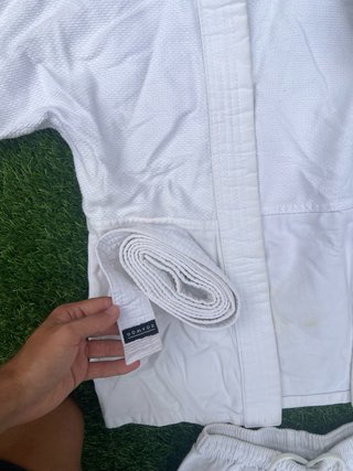 Judogi NKL Blanco 110cm con Cinturón, Traje judo