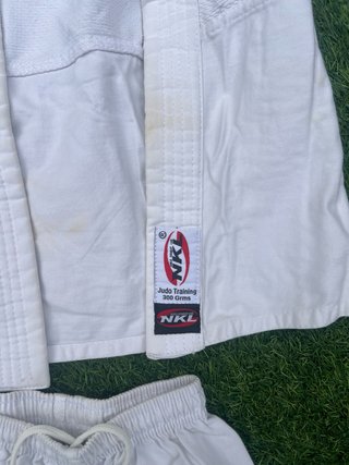 Judogi NKL Blanco 110cm con Cinturón, Traje judo