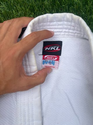 Judogi NKL Blanco 110cm con Cinturón, Traje judo