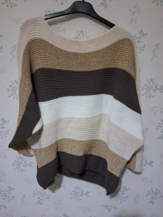 Jersey de rayas con brillos Talla Única