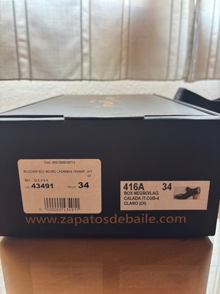 Zapatos baile Roberto Garrudo TALLA 34