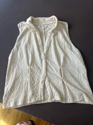 Blusa Pull&Bear Blanca Talla M