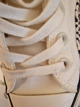 Converse Mujer Talla 36.5 Beige/Blanco