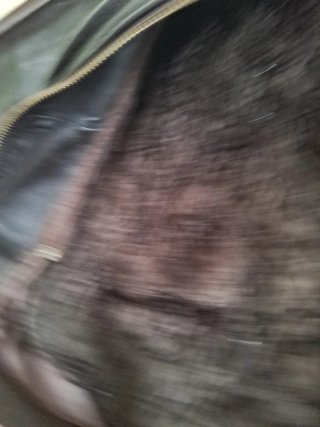 Chaqueta de cuero marrón