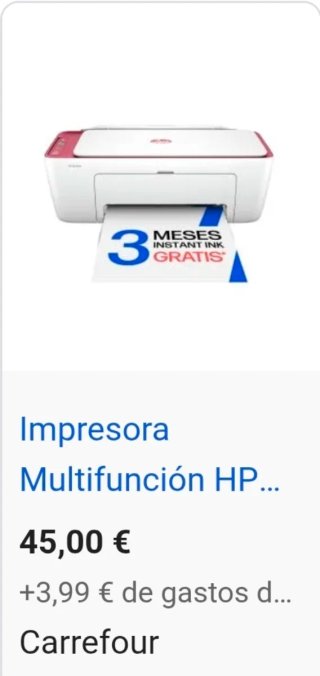 Impresora Multifunción HP 2823E