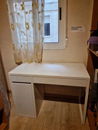 Escritorio MICKE IKEA Blanco Cajón y Armario