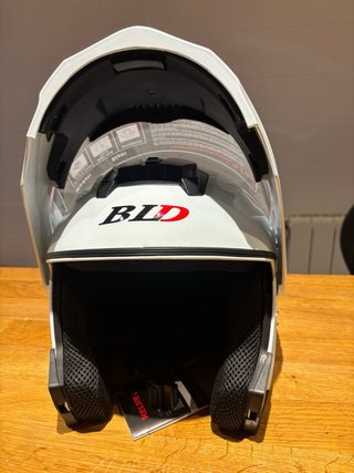 Casco Moto Abatible Blanco Talla L