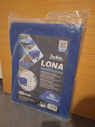 Lona Impermeable Multiusos 3x4m Azul